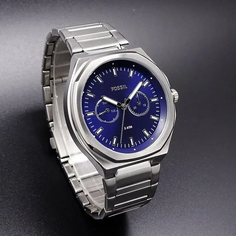 Fossil Evanston Chronograph Blue Dial Men’s Watch- BQ2610